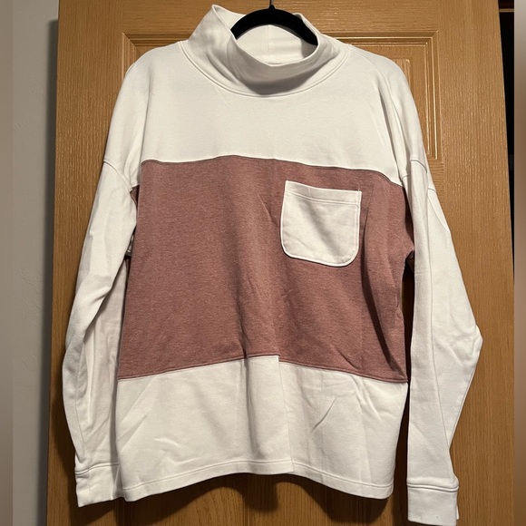 EUC mock neck color block sweatshirt - Picture 1 of 6